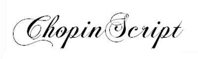 Tipografias gratis para tus diseños navideños: Chopin Script