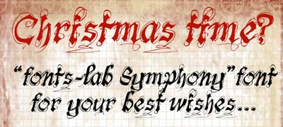 Tipografias gratis para tus diseños navideños: Fonts-Lab Symphony