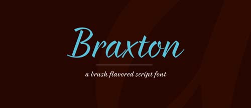 Fuentes caligraficas gratuitas para tus diseños: Braxton