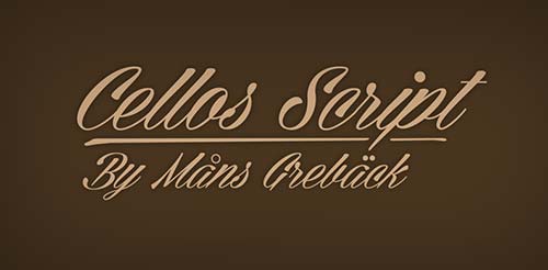 Fuentes caligraficas gratuitas para tus diseños: Cellos Script