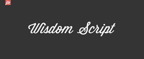 Fuentes caligraficas gratuitas para tus diseños: Wisdom Script