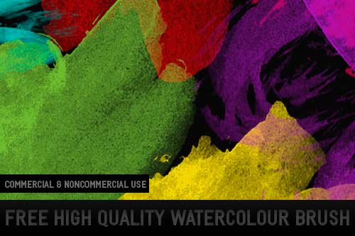 Pinceles Photoshop gratuitos con efecto de acuarela: 9 HQ Watercolor Brushes