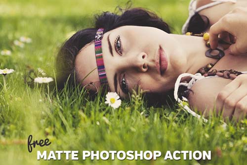 Acciones Photoshop gratuitas para añadir diversos efectos a tus fotos: Free Matte Photoshop Action