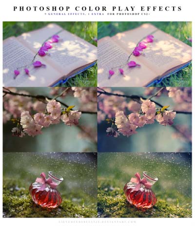 Acciones Photoshop gratuitas para añadir diversos efectos a tus fotos: Photoshop Color Play Effect