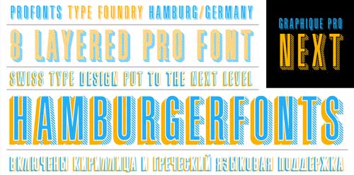 Tipografias gratis para tus diseños vintage: Graphique Pro Next