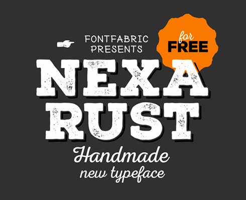  Tipografias gratis para tus diseños vintage: Nexa Rust