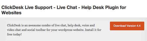 Plugin WordPress para integrar salas de chat a tu sitio: ClickDesk Live Support
