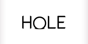 Ejemplos de diseño de logos tipográficos creativos: Hole