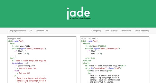 Herramientas útiles para el entorno de programacion Node.js: Jade