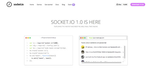 Herramientas útiles para el entorno de programacion Node.js: Socket.io