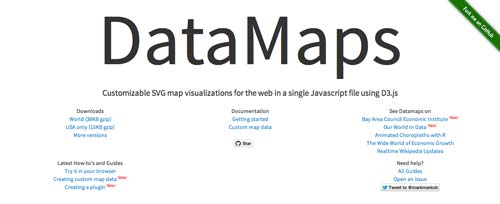Librerías de JavaScript plugin para crear mapas interactivos: DataMaps