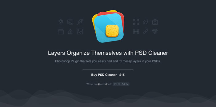 Selección de plugin Photoshop para realizar acciones diversas: PSD Cleaner