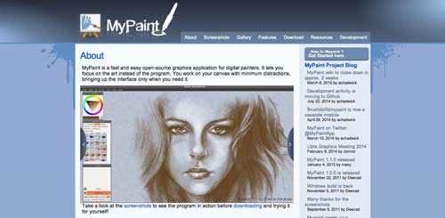 Programas para ordenadores de ilustracion digital: My Paint