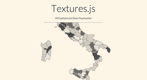 Librerías de Javascript plugin para animar gráficos SVG: Textures.js