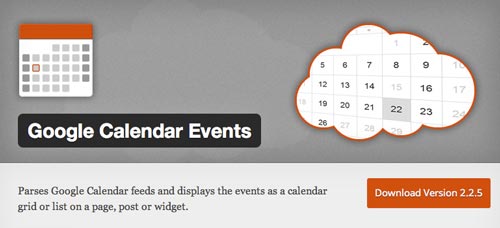 Plugin WordPress para añadir calendarios con eventos a tu sitio: Google Calendar Events