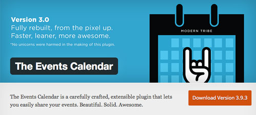 Plugin WordPress para añadir calendarios con eventos a tu sitio: The Events Calendar