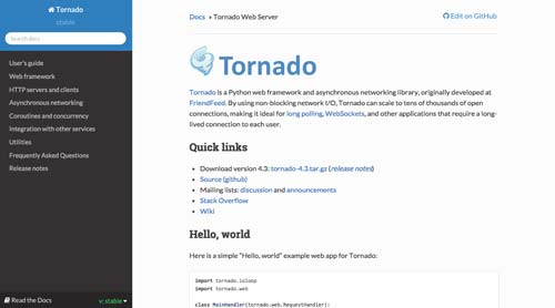 listado-python-frameworks-tornado