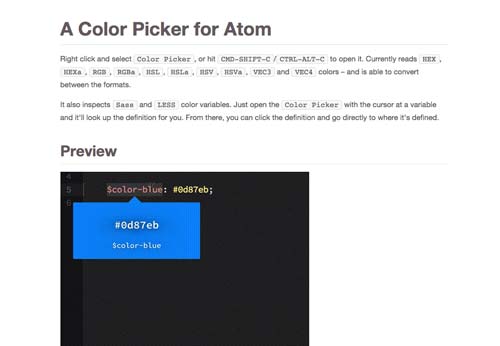 Atom Packages que todo desarrollador necesita: Color Picker