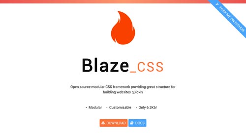 Frameworks CSS sencillas para proyectos ligeros: Blaze CSS