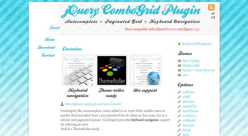 Plugin jQuery para implementar función Autocompletar en tu sitio: jQuery ComboGrid