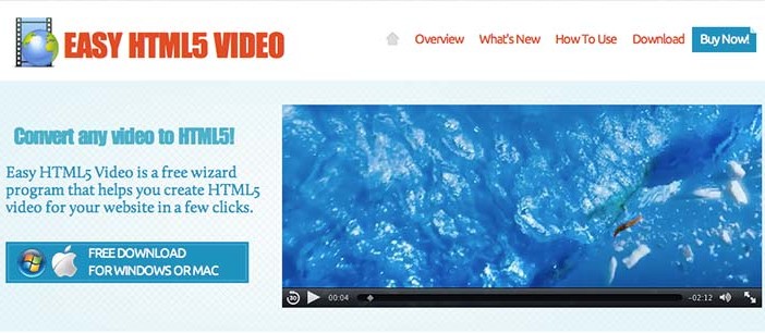 Conversor HTML video Easy HTML5 Video