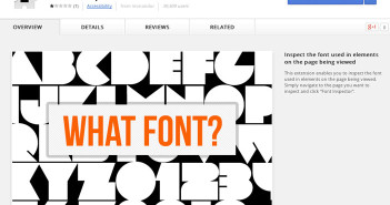 Extensiones Google Chrome para diseñadores: Font Inspector