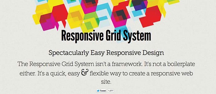 Framework CSS con sistema de cuadrículas Responsive Grid System