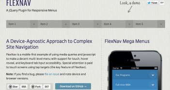 Javascript plugin FlexNav