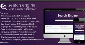 PHP script para incorporar sistema de búsqueda: PHP Search Engine