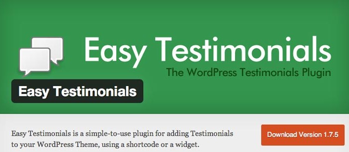 Plugin Wordpress para añadir testimonios: Easy Testimonials