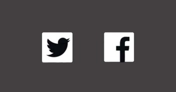 Ubicaciones comunes de iconos de redes sociales
