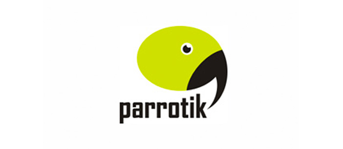 Ejemplos de diseño de logos para chat: Parrotik