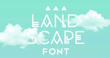 Tipografias gratis para tu diseño minimalista: Landscape