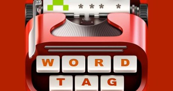 Ejemplos de iconos realistas de iOS app: Word Tag
