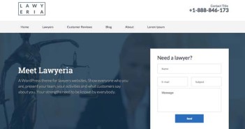 Temas Wordpress para bufete de abogados: Lawyeria