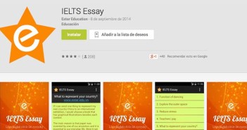 Programas para Android para prepararte para el IELTS y TOEFL: IELTS Essay