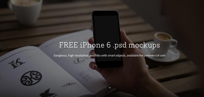 Archivos PSD gratuitos de dispositivos Apple para tus prototipos de aplicaciones: 12x FREE iPhone 6 mockups
