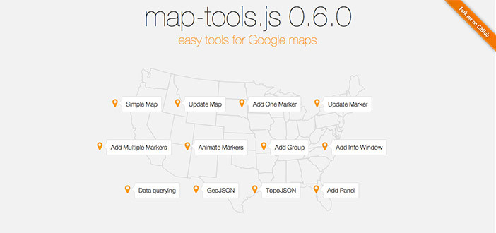 Librerías de JavaScript plugin para crear mapas interactivos: Map-tools.js