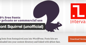 Plugin Wordpress para extender y mejorar librería de fuentes: Font Squirrel