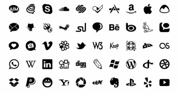 Pack gratuito de iconos de redes sociales: Adobe Muse Icons de FreeMuse Team