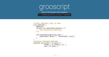 Herramientas de utilidad para el lenguaje Groovy: Grooscript