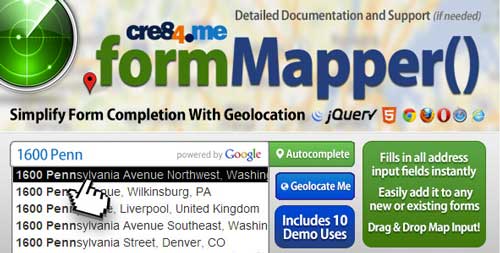 Plugin jQuery para implementar función Autocompletar en tu sitio: Form Mapper